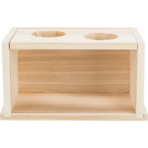 Sandbad, für Mäuse/Hamster, Holz, 22 x 12 x 12 cm